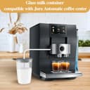Glass Milchbehälter perfekte Kompatibel mit Jura, Glas-Milchbehälter 0,5 L (72570) mit Milchschlauch, Universell für Die Meisten Jura coffee machine e6/e8/z10, 9,2 x 9,2 x 13,5 cm - 4