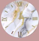 Generico Orologio da Parete, Soggiorno, Cucina, Moderno,Effetto marmo, Base legno, Lavorazione a resina, Numeri a rilievo, Diametro disponibile 40/60/80/100 cm, Made in Italy (40, Cipria) - 1