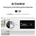 Samsung WW90T504AAWCS2 Waschmaschine, 9 kg, 1.400 U/min, Extra energiesparend, EEK: A (-10 %), AI Ecobubble, AI Control, SmartThings App und AI Energy Mode, Hygiene-Dampfprogramm, Weiß - 5