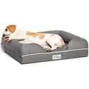 PetFusion Ultimate Solid 2,5 "Memory Foam Haustierbett für kleine Hunde und Katzen (25 x 20 x 5,5" orthopädische Sofacouch; grau). Ersatzabdeckungen und Decken sind ebenfalls erhältlich - 1