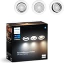 Philips Hue Milliskin White Ambiance, Faretto ad incasso Smart LED, (400 lm / 70 mm), Rotondo, Compatibile con Amazon Alexa (Echo, Echo Dot), Bianco, Nuova Generazione, Confezione da 3 - 1
