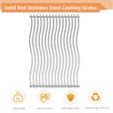 Zemibi S8C011 Griglia di Cottura in Acciaio Inox di Ricambio per Modelli Napoleon Prestige PRO 500, Lex 485, aste Solide, Griglie per griglia, 44 x 68 cm, Confezione da 2 - 4