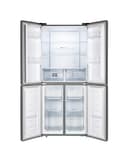 Fridgemaster MQ79394ES Freestanding American 4 Door Fridge Freezer 427L, Total No Frost, Inverter compressor, Silver, 64.3D x 79.4W x 181.6H cm, E Rated - 3