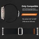 Epova Compatible with Apple Watch Ultra/Ultra 2/Ultra 3 Strap 49mm 45mm 44mm 42mm 46mm, 28mm Ultra Wide Adjustable Nylon Sport Replacement Straps for iWatch SE Series 11 10 9 8 7 6 5 4 3 2 1, Black - 4