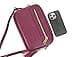 Bella Women's Italian Leather Crossbody Bag (Berry) - 2