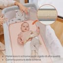 lionelo Aurora 3in1 Culla Co-sleeping e Lettino da viaggio per neonato bambini fino 9kg Regolabile in altezza e Inclinazione Parete aperta rete traspirata Materasso innovativo Zanzariera - 3