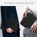 Dadanism 13 Pulgadas Funda Bolsa Protectora Acolchada para iPad Pro 13" M4 2024, iPad Air 13" M3 M2, iPad Pro 12,9", Galaxy Tab S10+/S10 Plus/S9 FE+/S9 FE Plus/S9+/S9 Plus 12,4", Tab P12 12,7",Negro - 7