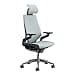 Sedia da ufficio ergonomica Steelcase Gesture con braccioli regolabili a 360°, supporto lombare 3D Live Back, poggiatesta regolabile Storm Cloud; Prodotto in Europa - 1