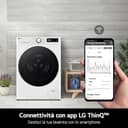 LG AI DD F4R9009TPWC Lavatrice Classe A -40%, Carica Frontale Serie R9, Lavatrice 9kg, 1400 giri, AI Wash, TurboWash 360, Lavaggio a Vapore con antipiega, Wi-Fi, Libera installazione, Bianca - 8