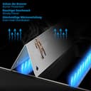 ecooe V2A Edelstahl Aromaschienen Flavorizer Bars für Weber Spirit und Spirit II - 300er Baureihe ab 2013 - Ersatz für Weber 7636 (5 Stück) - passend für Weber Spirit E S 310 320 330 und mehr - 5