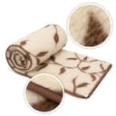 Merino Blanket 240x200 cm - Pure Blanket made of 100% Merino Sheep Wool - Warm and Natural Wool Throw - Weight 500g/m² - 4