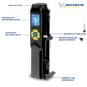 MICHELIN - Compressore USB ricaricabile senza fili per pneumatici - Manometro digitale da 10 bar - Batteria al litio da 2500 mAh - Adattatori inclusi - Torcia LED integrata - 2