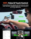 VANTRUE E360 ACE 5.2K Dash Cam Panoramic, 3 Channel Dashcam Wide Angle 210°, Dash Camera 1944P+1944P+1080P Front Rear inside, STARVIS 2, Night Vision, 5G WiFi GPS, HDR, 24H Parking Mode, Support 512GB - 5