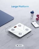 RENPHO Bascula de Baño Digital Grasa Corporal, Balanza Bluetooth Inteligente con App, Bascula Electrónica Analógica Monitore con Análisis Corporal, 13 Medicióne de Peso IMC Visceral e Muscular, Elis 1 - 8