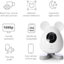 Catit PIXI Smart Mouse-Shaped Cat indoor Camera, App-Controlled Pet, White - 7