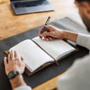 moonster Cuaderno de Notas Reutilizable de Cuero – Diario Personal con Bolígrafo, Diario de Viaje Forrado de Piel – Agenda de Piel con Cuaderno A5 de Rayas para Hombres y Mujeres - 7