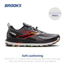 BROOKS 1104271D016 Cascadia 18 GTX Men Blackened Pearl/Black/Tomato UK 9.5 - 2