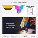 Nanoleaf Shapes Ultra Black Hexagon Starter Kit, 9 Esagoni Luminosi LED RGBW Smart - Applique da Parete Interno Modulari, Luci Led 16M Colori WiFi, Funziona con Alexa, Sincronia Musica e Monitor - 6