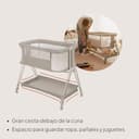 lionelo Luna Cuna de colecho portátil con colchon Cuna de Viaje Bebe co-Sleeping Desde recién Nacido hasta los 9 kg Altura e inclinación Regulables 4 Ruedas con Bloqueo ventilada - 3