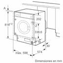 Bosch Lavadora Integrable, 60 cm, 8 kg, Serie 6, EcoSilence, Blanco, WIW24307ES - 7