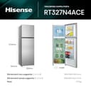 Hisense RT327N4ACE Frigorifero Doppia Porta a libera installazione Total No Frost, sistema di ventilazione Multi Air Flow, Larghezza 55 cm, Colore Inox, Capacità netta 249 L - 2