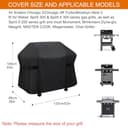 Cubierta para barbacoa Weber Spirit 300 Serie Heavy Duty & Impermeable, PU para E310, E315, E330 y Chicago 3/3R Turbo/Brooklyn Next 3 - 2