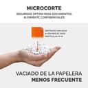 Fellowes 10M - Trituradora de Papel, microcorte, destruye hasta 10 Hojas, destructora de Papel Uso Personal, Papelera 19L, Nivel de Seguridad DIN-P5, con Bloqueo de Seguridad, Color Negro - 4