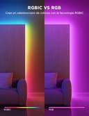 Govee Tira LED 5M, Luces LED RGBIC con Control por Segmentos, Sync de Música, 64 Modos de Escena, Control Mediante App y Millones de Colores para Dormitorio, Salón, Fiesta - 3