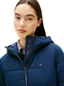 Tommy Jeans Giacca imbottita da donna TJW SLIM LW con cappuccio DW0DW20959 piumino, blu (Dark Night Navy), S, BLU (Dark Night Navy), S - 3