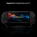 Mars Gaming MGPXPRO, Gamepad Bluetooth 5.0 2en1, Soporte Smartphone hasta 7", Joysticks y Gatillos Magnéticos Hall Effect, Botones Macro y Turbo, PS4|Switch|Switch 2|PC|Android|iOS 13.0+, Negro - 3