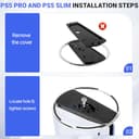 Zorplex Supporto verticale per PS5/PS5 Slim/PS5 Pro, Durevole Base Verticale con Tappetini Antiscivolo, Accessori per console Playstation, Compatible avec Playstation 5 (Digital e Disco) - 6