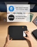 tomtoc 360° Protective Laptop Sleeve Set for 14-inch MacBook Pro 2026 M5 Pro/Max A3426 A3427 A3434, M4/M3/M2/M1 A3112 A3401, Water-Resistant MacBook Case with Organized Accessory Pouch for Dell XPS 14 - 2