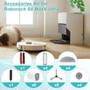 UPUPDAY Accesorios Recambios para Roborock S8 MaxV Ultra /S8 Max Ultra, 2 Cepillo Principale, 4 Filtros, 6 Bolsas de Polvo, 4 Mopas, 4 Mopas Laterales, 1 Cepillo de Autolimpieza, 6 Cepillo Laterale - 9