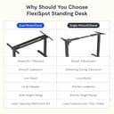 FLEXISPOT Scrivania Elettrica Regolabile in Altezza 180×80 cm con Doppio Motore e Porta USB, Piano Monoblocco da 25 mm, Gambe a 3 Sezioni, Portata 120 kg, 4 Memorie, Rilevamento Ostacoli - 7