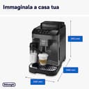 De'Longhi Magnifica Evo ECAM292.52.GB Macchina Automatica per Caffè in Chicchi, Macinacaffè Integrato, Pannello Comandi ad Icone, LatteCrema System con Caraffa Montalatte Automatica, 1450W, Nera - 7