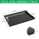 WELL GRILL Full-Size Plancha Grillplatte mit Griffe für Weber GS4 Genesis II 300 Series, Genesis II E-310 S310 E315 E330 E-325s S-325s EX-325s, Genesis 2022 Series Gasgrill, BBQ Grillpfanne Zubehör - 2