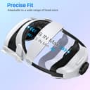 Adicop Correa Elite Compatible con Quest 3S/Quest 3, 15000 mAh Batería para un Tiempo de Reproducción 2-4 Horas, Diadema Ajustable de Carga Rápida, Soporte y Equilibrio Mejorados en VR - 7