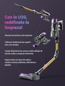 Ultenic U20 Aspiradora sin Cable 55Kpa/55Min, Cepillo Anti-Enredo Mejorado, Aspirador Escoba con Brazo Flexible, Limpieza Ultraprofunda Bajo Muebles sin Agacharse, para Alfombra/Pelo de Mascotas - 11