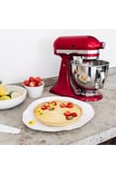 KitchenAid Artisan - Robot da cucina inclinabile - Impastatrice con 2 ciotole e 3 accessori in acciaio inox - 4,8 l - rosso mela - 5