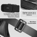 Occhiali VR, Realtà Virtuale 3D, Realtà Virtuale per Film e Giochi 3D, per Smartphone 4.7-7 Pollici [con controller] - 2