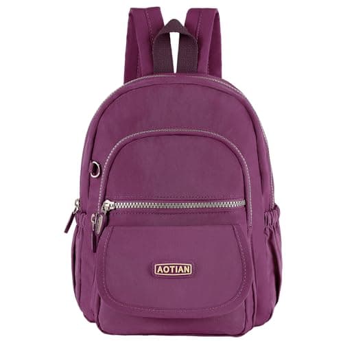AOTIAN Nylon Lightweight Sturdy Little Casual Backpack 7 L Purple