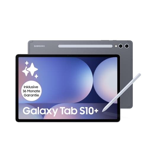 Samsung Galaxy Tab S10+ AI Tablet, Android Tablet, 12GB RAM, 256GB Memory, AMOLED Display, Anti-Reflective Coating, Includes S Pen, WiFi, Moonstone Grey