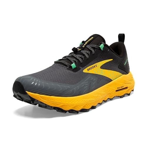 Brooks 1104031D333 Cascadia 17 Uomo, Lemon Chrome/Sedona Sage EU 44