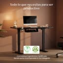 FLEXISPOT Escritorio Elevable Eléctrico Mesa Escritorio con Tablero160x60cm, Standing Desk, Mesa Elevable con 2 Ganchos, Portavasos y Organizador de Cables, 4 Botones de Memoria, para Oficina & Hogar - 2
