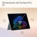 Microsoft Surface Pro | Copilot+ PC | Pantalla táctil LCD 12” | Snapdragon X Plus | 16GB RAM | Almacenamiento de 512GB | Último Modelo | Océano - 15