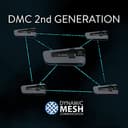 Cardo PACKTALK EDGE Sistema di comunicazione Bluetooth per moto Citofono con cuffia - Confezione doppia - 7