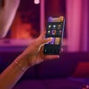 Philips Hue White & Color Ambiance Iris Tischleuchte (570 lm), dimmbare Tischleuchte für das Hue Lichtsystem mit 16 Mio. Farben, smarte Lichtsteuerung über Sprache oder App, schwarz - 9