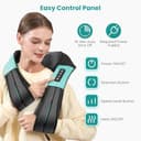 Nekteck Shiatsu Neck and Back Massager with Soothing Heat, Electric Deep Tissue 3D Kneading Massage Pillow for Shoulder, Leg, Full Body Muscle Pain Relief, Car, Office and Home Use (Blue) - 6