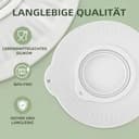 Silikon Spritzschutz Zubehör für Kitchenaid Stand Mixer 4.8L, Rührschüssel mit Spritzschutz Schüssel für Kitchen Aid Artisan 4.5-5 QT, Spritzschutz Kompatibel mit Kitchen Aid Mixer Tilt-Head (Weiß) - 6