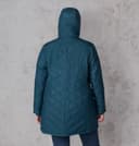 Columbia Women's Heavenly Long Hooded Puffer Jacket, Night Wave, XL - 10